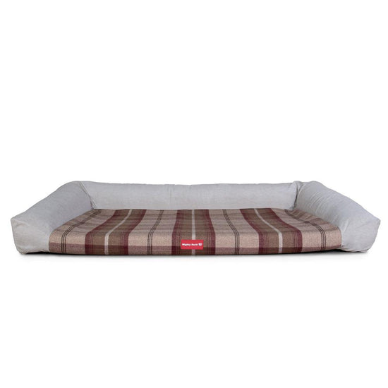 Piankowe legowisko dla psów Kanapa Ortopedyczna Memory - Tartan Mulberry 05