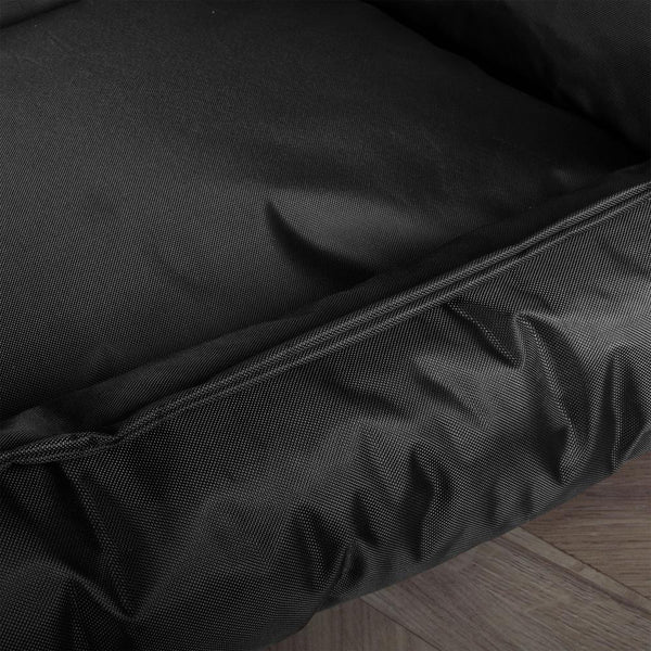 Piankowe legowisko dla psów Nest Ortopedyczna Memory - Wodoszczelna Czerń Fabric Close-up Image