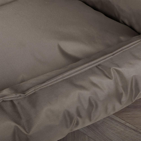 Piankowe legowisko dla psów Nest Ortopedyczna Memory - Wodoszczelna Szarość Fabric Close-up Image