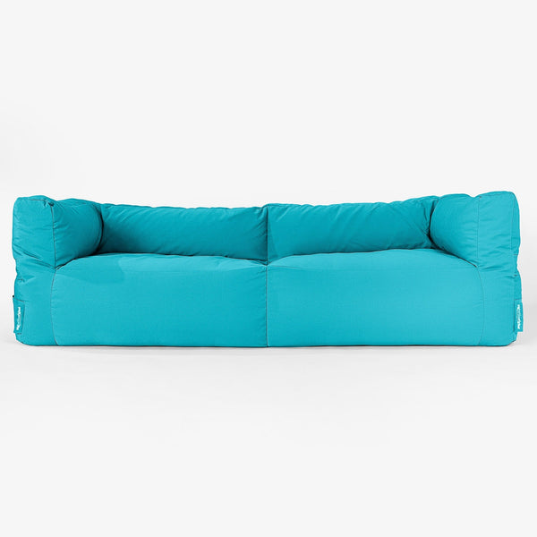 Sofa 3 osobowa pufa SoleiStorm™ Ultra 2000 h+ - Olefin Akwamaryna 01