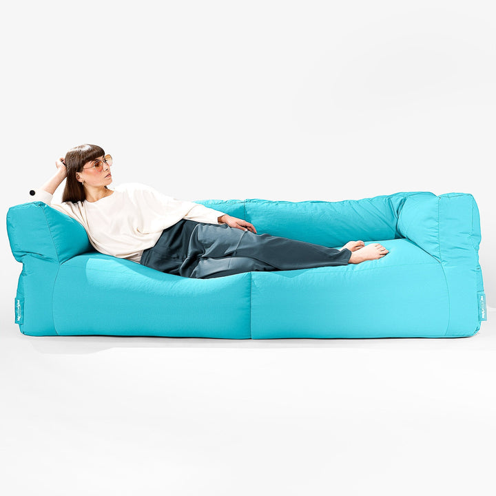 Sofa 3 osobowa pufa SoleiStorm™ Ultra 2000 h+ - Olefin Akwamaryna 04