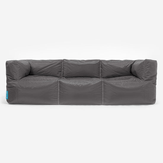 Sofa 3-osobowa modułowa pufa - SmartCanvas™ Grafit szarość 01
