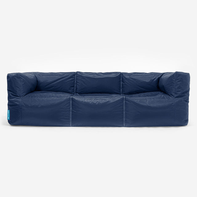 Sofa 3-osobowa modułowa pufa - SmartCanvas™ Granat 01