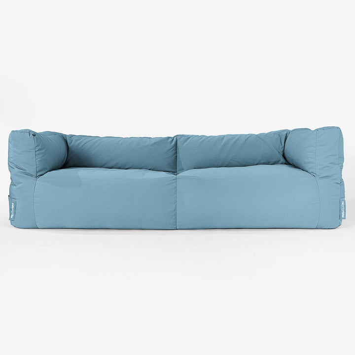 Sofa 3 osobowa pufa SoleiStorm™ Ultra 2000 h+ - Olefin Jasny błękit 01