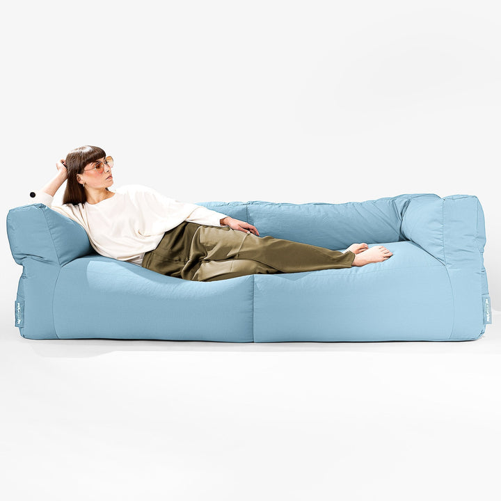 Sofa 3 osobowa pufa SoleiStorm™ Ultra 2000 h+ - Olefin Jasny błękit 04
