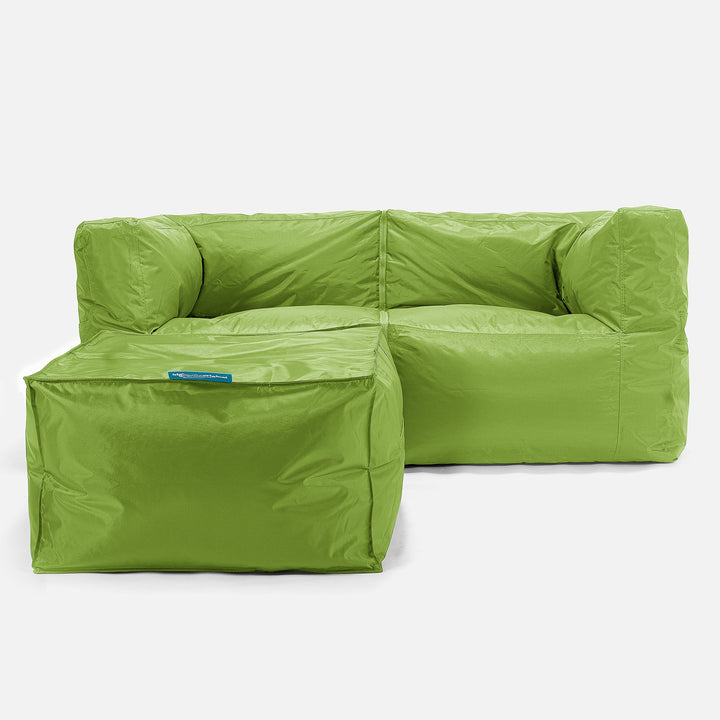 Sofa 2-osobowa modułowa pufa - SmartCanvas™ Limonka 02