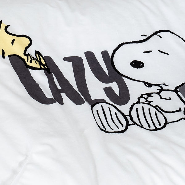 Snoopy Duże legowisko dla psów Sloucher - Lenistwo Fabric Close-up Image