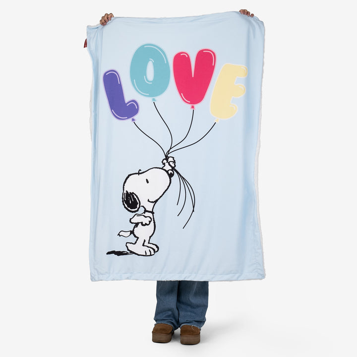 Snoopy Narzuta / koc - Hasło Love 01