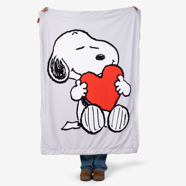 Snoopy Narzuta / koc - Serce 01