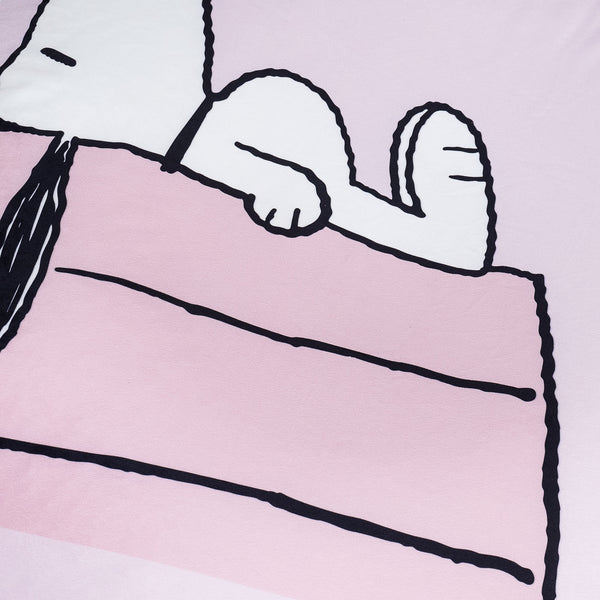 Snoopy Pufa fotel Flexforma dla małych dzieci 1-3 lata - Dom Fabric Close-up Image