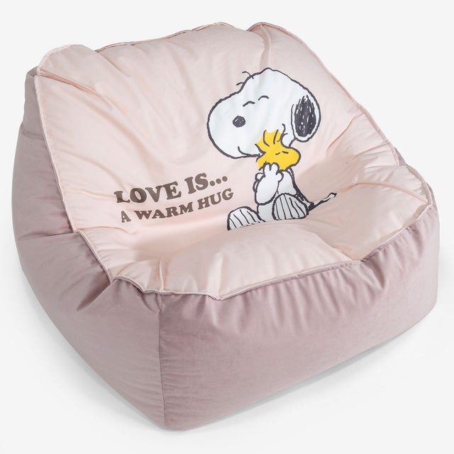 Snoopy Pufa fotel Sloucher - Napis Love 01