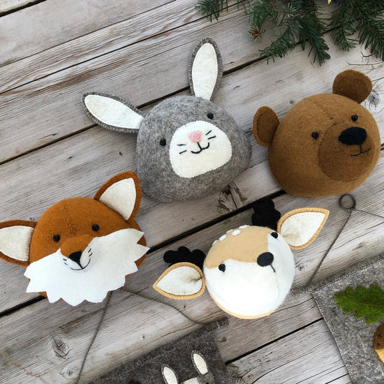 Mini głowa zwierzęcia na ścianę - Jeleń 03