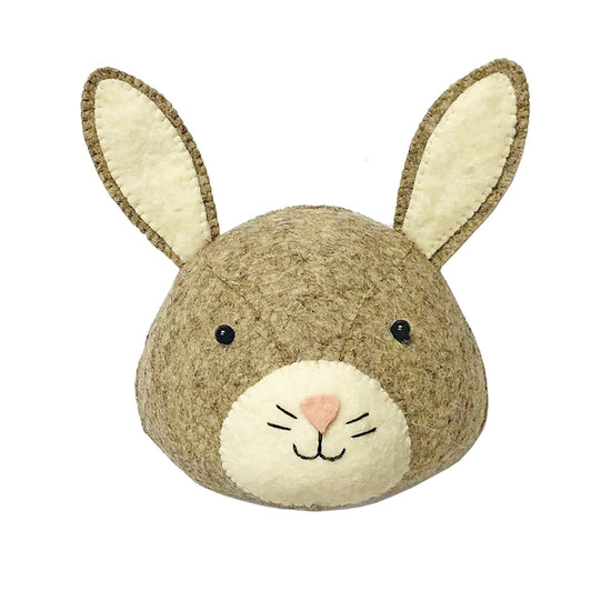 Mini głowa zwierzęcia na ścianę - Króliczek 01