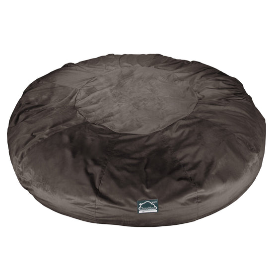Sofa pufa piankowa CloudSac 5000 XXXXXL Titanic - Aksamit Grafit szarość 07