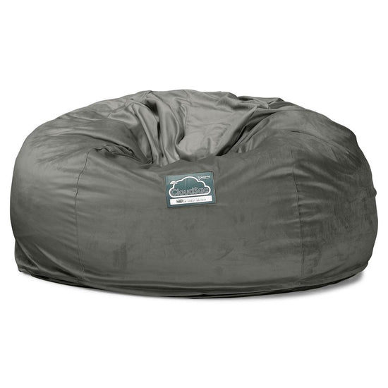 Sofa pufa piankowa gigant CloudSac 1010 XXL - Aksamit Grafit szarość 05