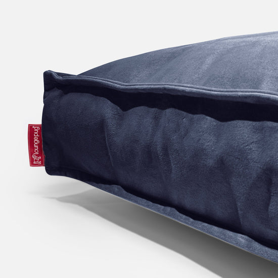 Duża poduszka podłogowa - Aksamit Granat 02