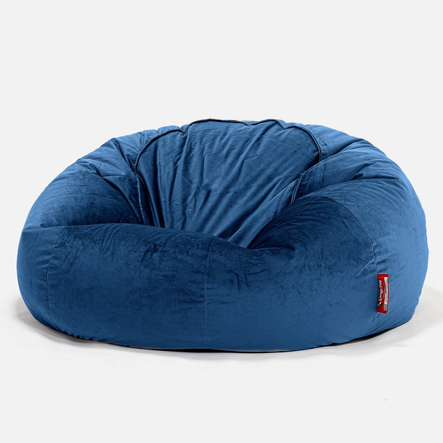 Klasyczna sofa pufa - Aksamit Granat 01