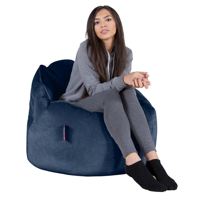 Siedzisko pufa worki sako Cuddle Up - Aksamit Granat 01