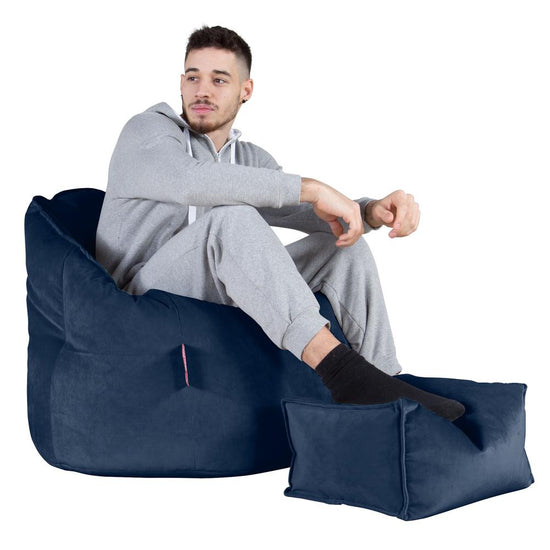 Siedzisko pufa worki sako Cuddle Up - Aksamit Granat 05