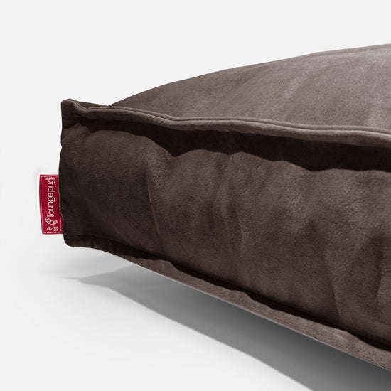 Duża poduszka podłogowa - Aksamit Kawowy 04