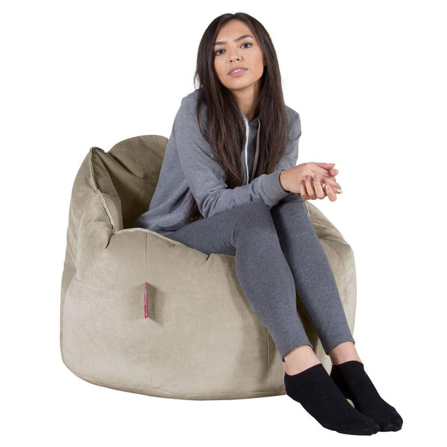 Siedzisko pufa worki sako Cuddle Up - Aksamit Mysi 01