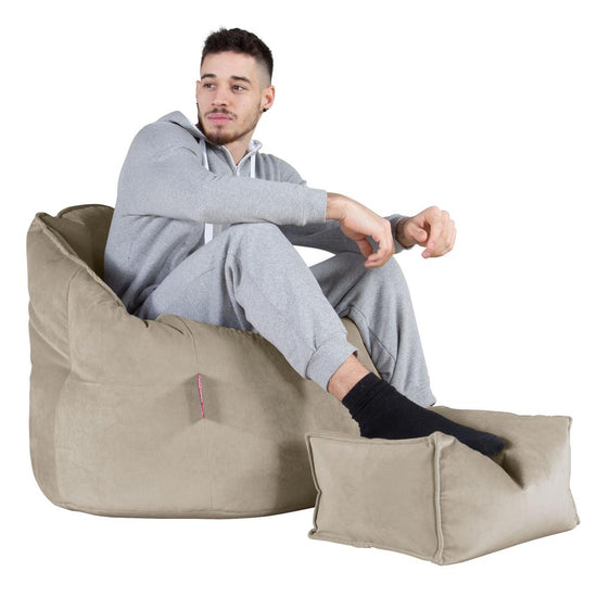 Siedzisko pufa worki sako Cuddle Up - Aksamit Mysi 05