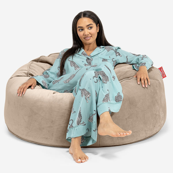 Sofa pufa Mammoth - Aksamit Mysi 01