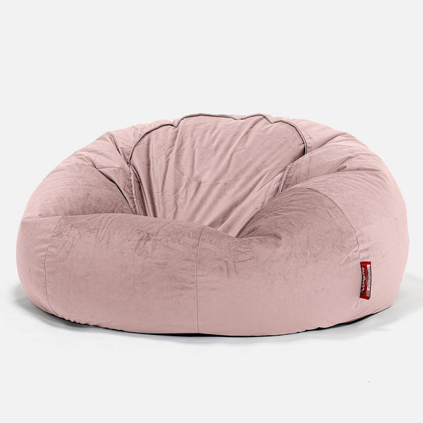 Klasyczna sofa pufa - Aksamit Róż 01