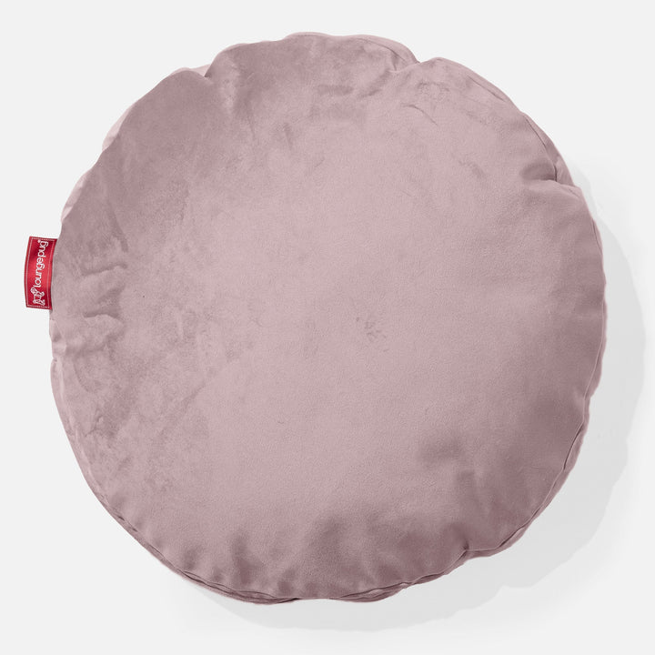 Poduszka ozdobna okrągła 50cm - Aksamit Róż 01