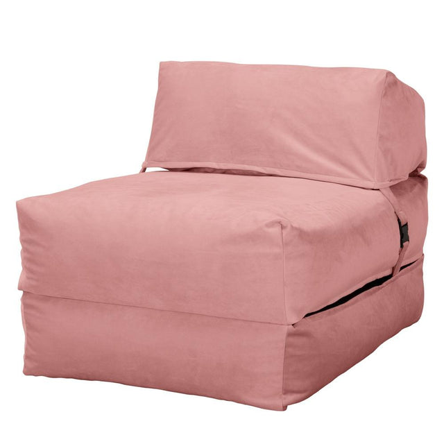 Siedzisko-łóżko pojedyncze Avery futon - Aksamit Róż 01