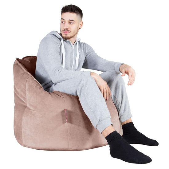 Siedzisko pufa worki sako Cuddle Up - Aksamit Róż 04