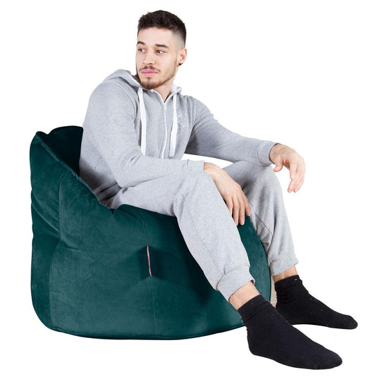 Siedzisko pufa worki sako Cuddle Up - Aksamit Turkus 04