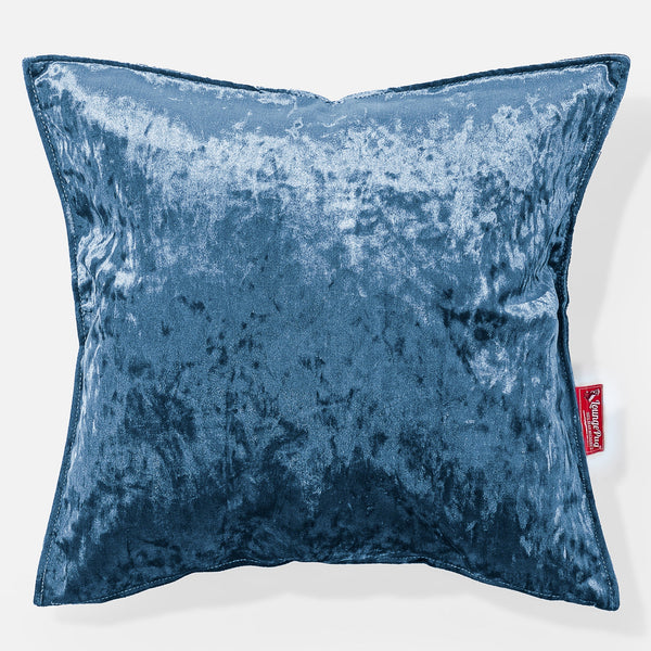 Poduszka ozdobna XL 70 x 70cm - Aksamit w stylu vintage Turkus 01