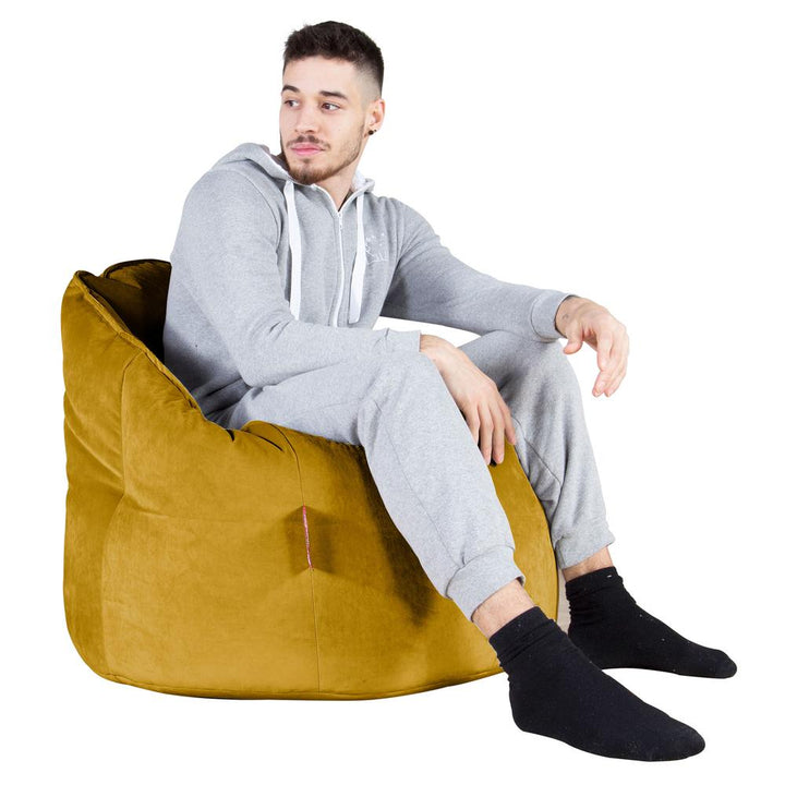 Siedzisko pufa worki sako Cuddle Up - Aksamit Złoto 04
