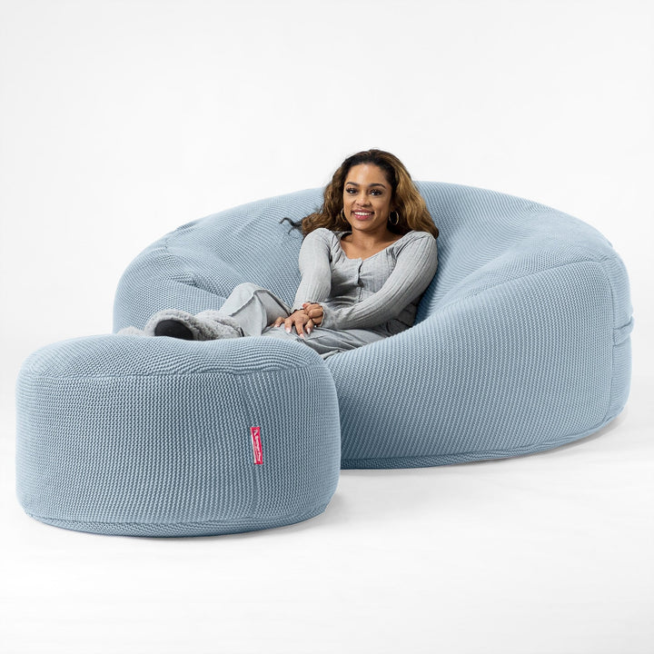 Sofa pufa XXL Mega Mammoth - Bawełna 100% Ellos Gołębi 02