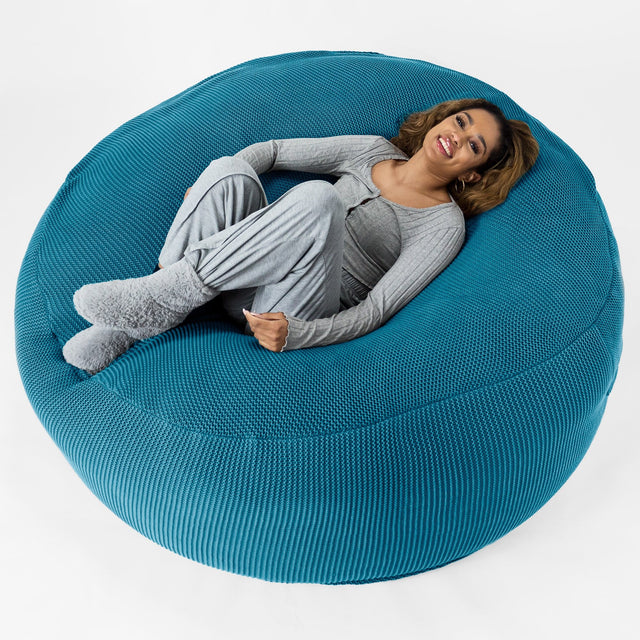 Sofa pufa XXL Mega Mammoth - Bawełna 100% Ellos Petrol 01