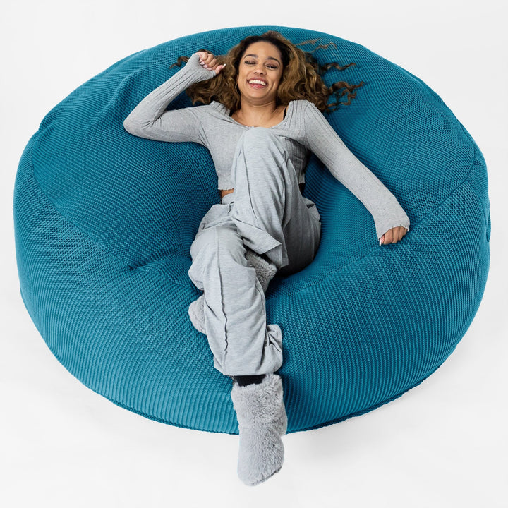 Sofa pufa XXL Mega Mammoth - Bawełna 100% Ellos Petrol 03