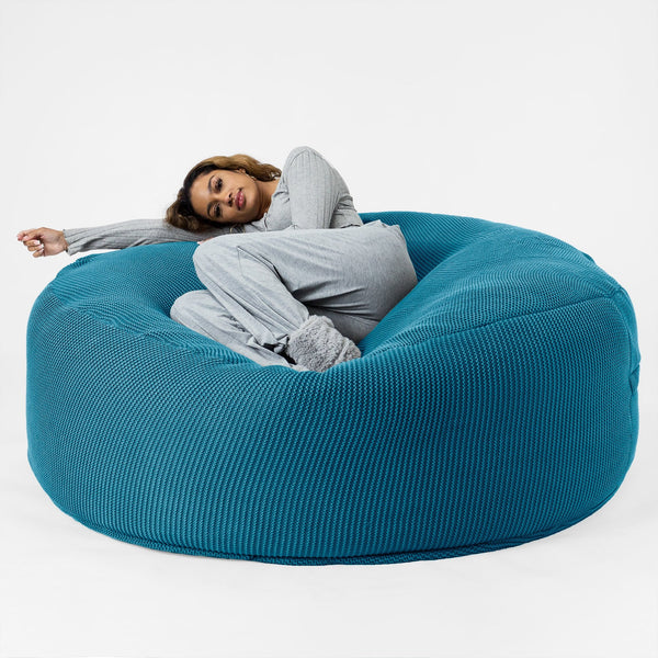 Sofa pufa XXL Mega Mammoth - Bawełna 100% Ellos Petrol 01