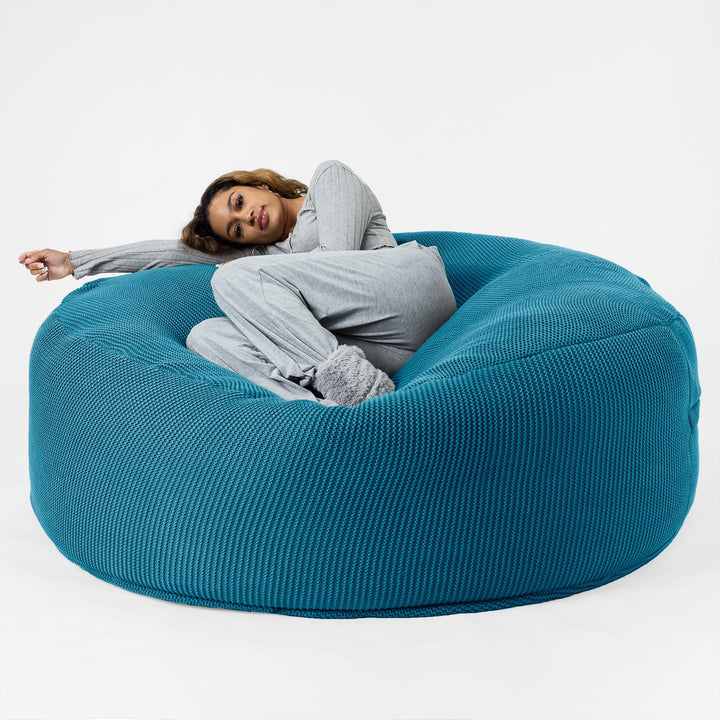Sofa pufa XXL Mega Mammoth - Bawełna 100% Ellos Petrol 04