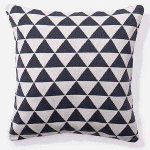 Poszewka na poduszkę ozdobna 47 x 47cm - Dzianina Wzór geometryczny