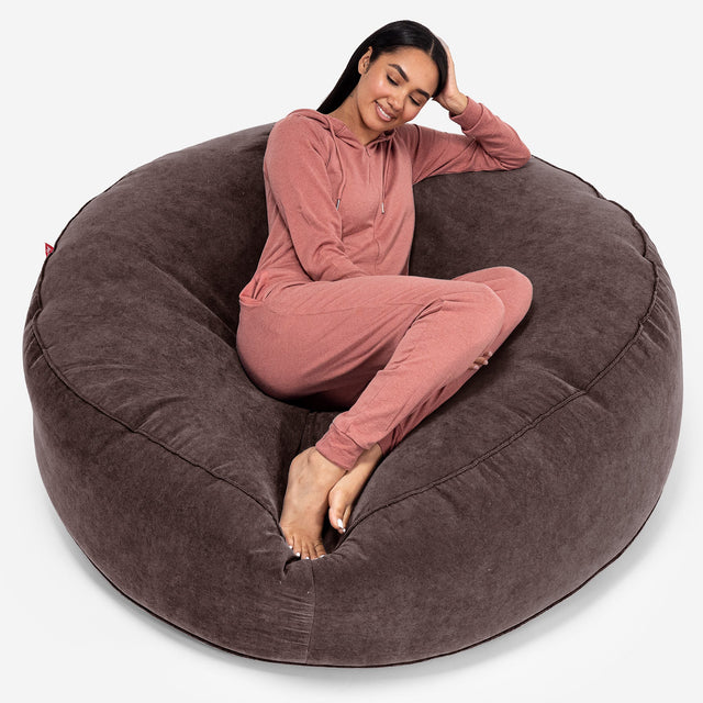Sofa pufa XXL Mega Mammoth - Flok Bristol Czekolada 01