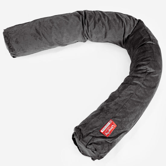 Poduszka wąż XXL - Flok Bristol Grafit szarość 01