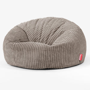 Klasyczna sofa pufa - Klasyczny sztruks Beżowa szarość