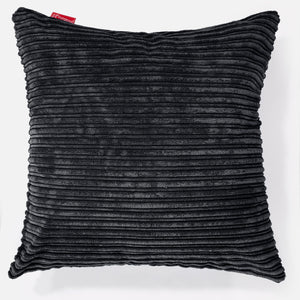 Poszewka na poduszkę ozdobna XL 70 x 70cm - Klasyczny sztruks Czerń