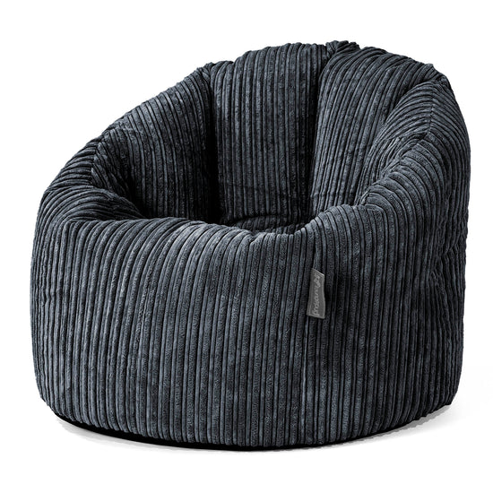 Siedzisko pufa worki sako Cuddle Up - Klasyczny sztruks Czerń 01