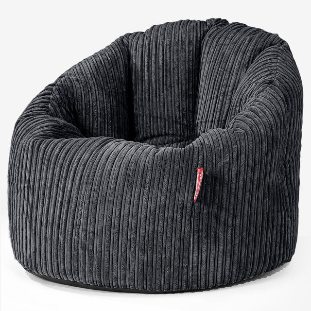 Siedzisko pufa worki sako Cuddle Up - Klasyczny sztruks Czerń 01