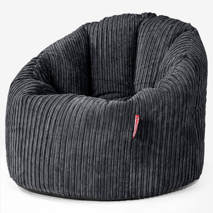 Siedzisko pufa worki sako Cuddle Up - Klasyczny sztruks Czerń 01