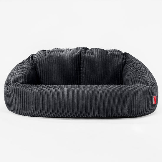 Sofa pufa Bubble - Klasyczny sztruks Czerń 01
