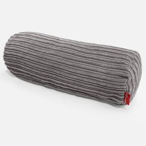 Poszewka na poduszkę ozdobna wałek 20 x 55cm - Klasyczny sztruks Grafit szarość