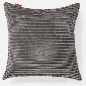 Poszewka na poduszkę ozdobna XL 70 x 70cm - Klasyczny sztruks Grafit szarość